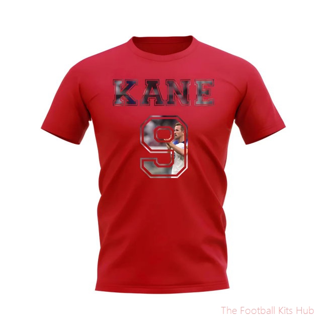 Harry Kane England 9 T-Shirt (Red)