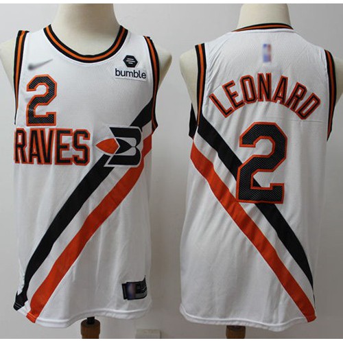 Nike Los Angeles Clippers #2 Kawhi Leonard White NBA Swingman Hardwood Classics Jersey Mens