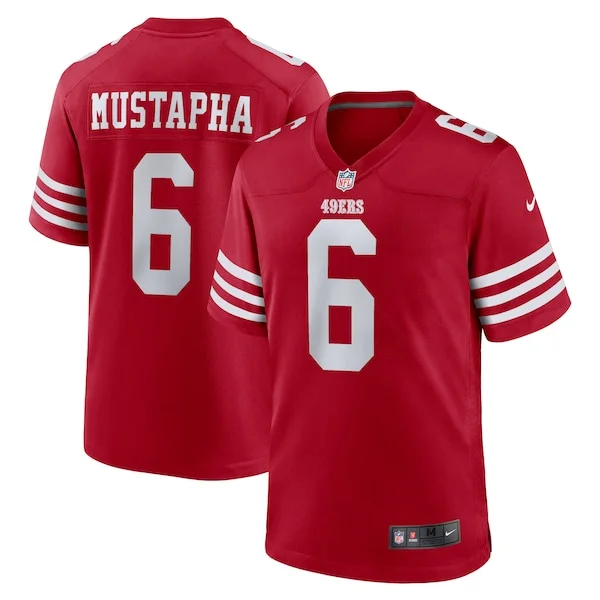 San Francisco 49ers Game NFL Jersey - Scarlet | Top-Grade Football ...