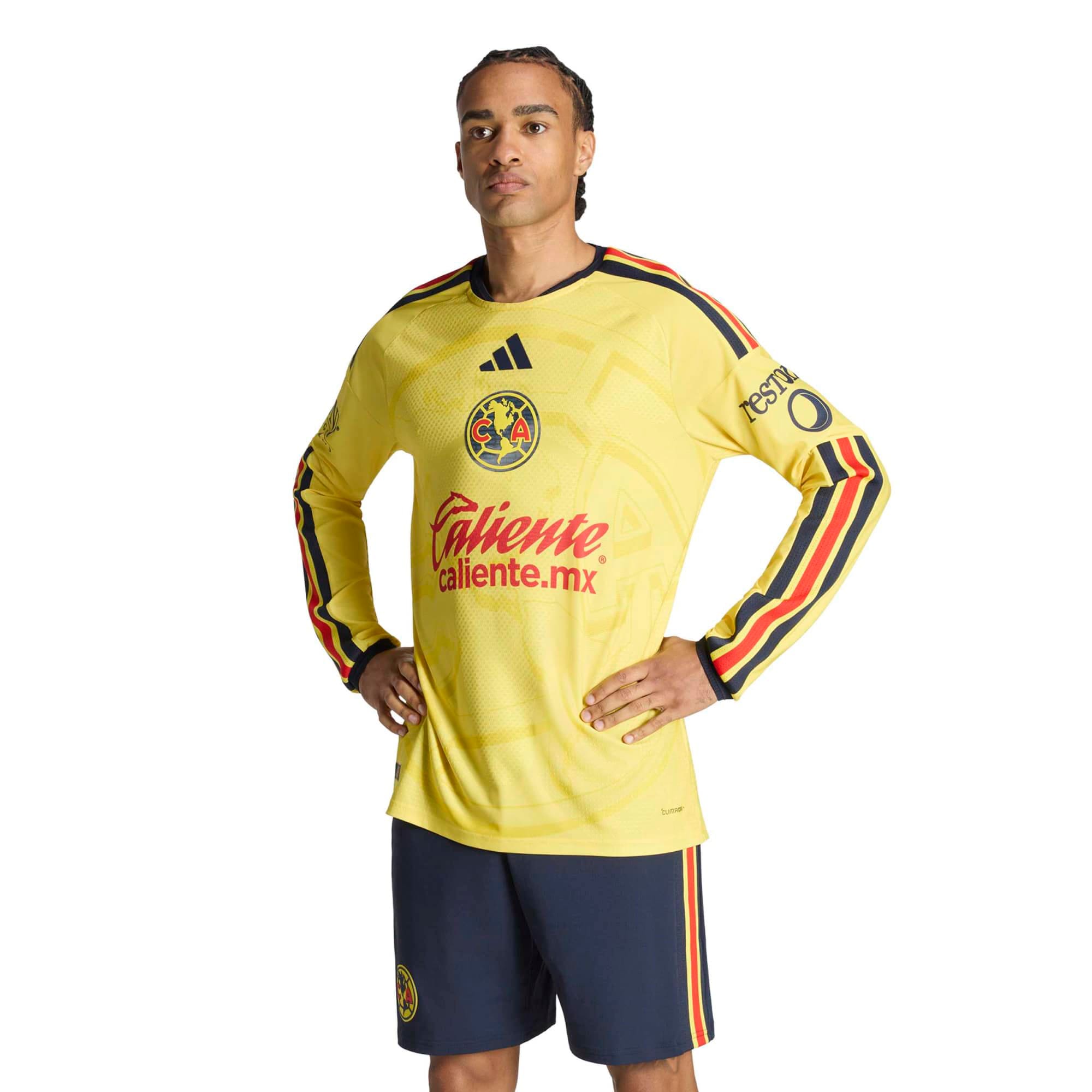 [SJH] Club America 2026/27 Home On-Field Authentic Long Sleeve Jersey - Yellow