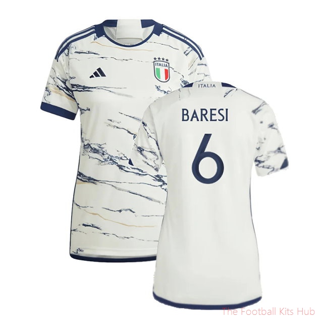2023-2024 Italy Away Shirt (Ladies) (BARESI 6)