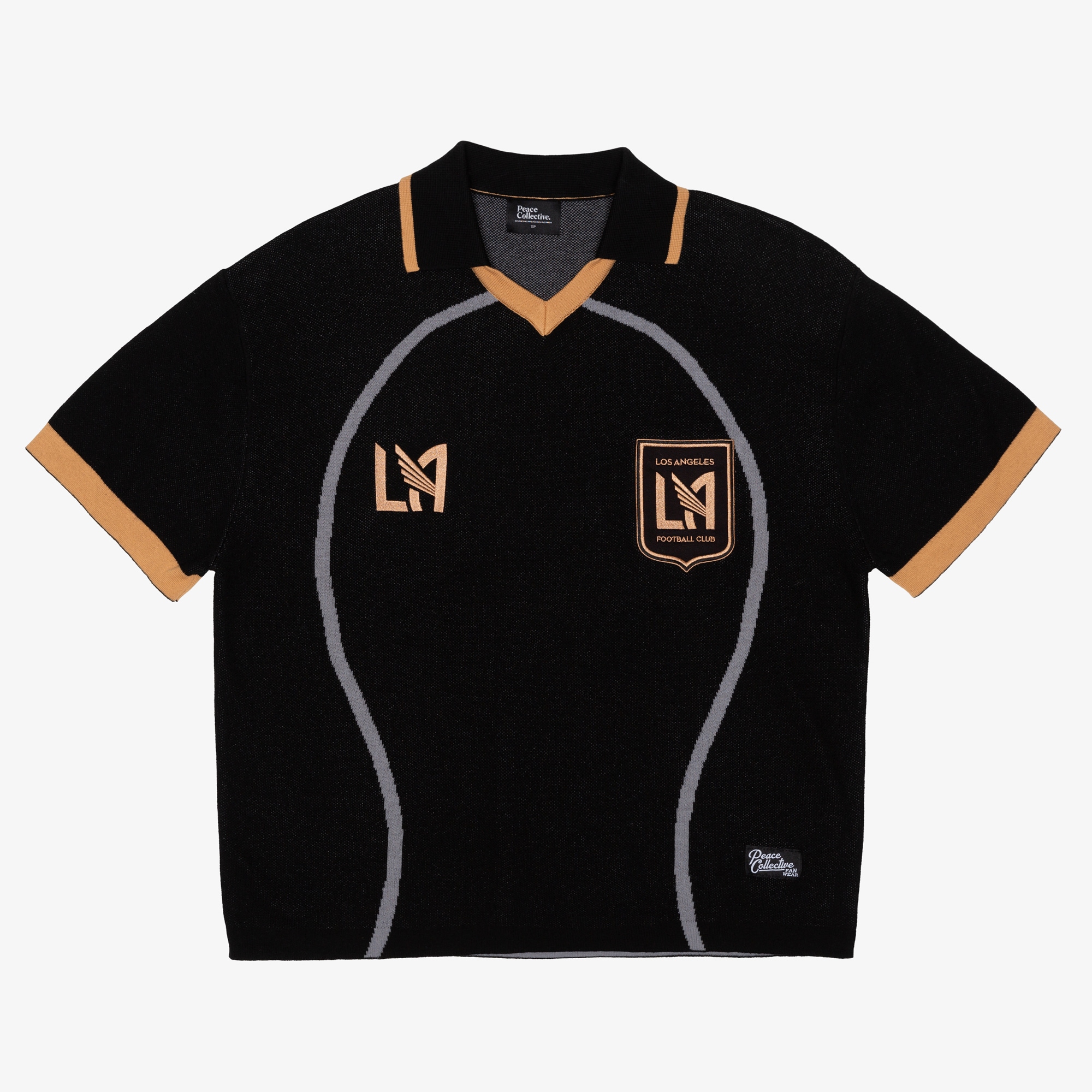 [SJH] LAFC Peace Collective Team Crest Knit Jersey - Black