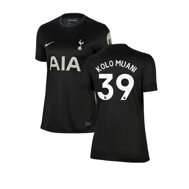 Womens Kolo Muani 39 Latest Tottenham Away Football Shirt 2025-2026