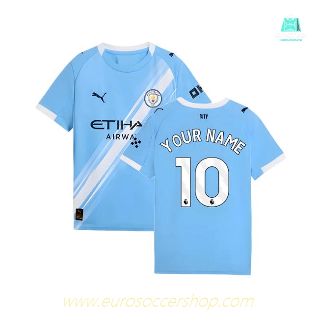 2025-2026 Man City Home Shirt (Kids) (Your Name)