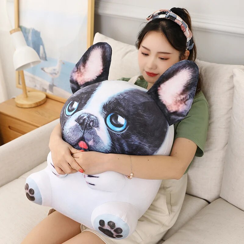 Cuddle-worthy Frenchie Shaped Plush Cushion Pet Gear | Vet-recommended