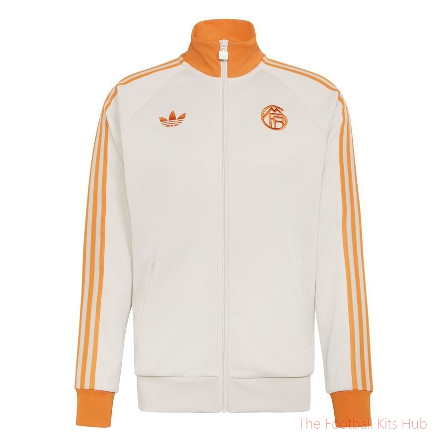 Bayern München Track Top OG - Wonder Alumina/White/Orange