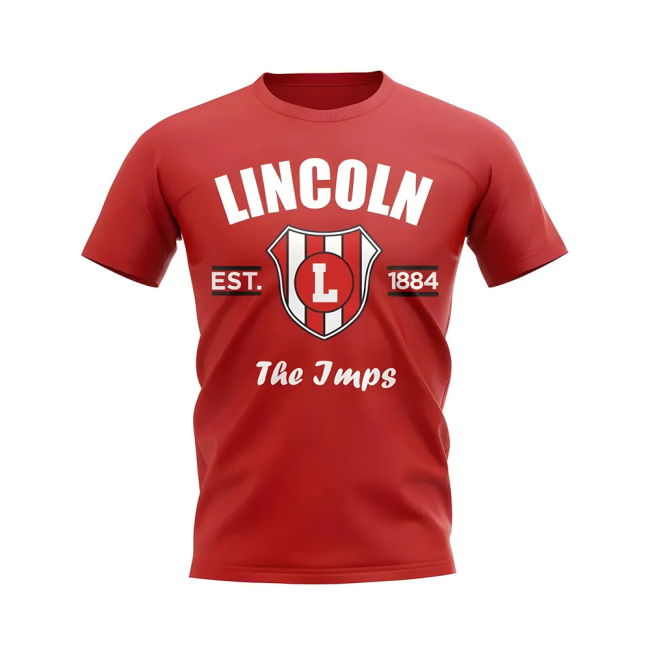 Lincoln Established Football T-Shirt (Red)