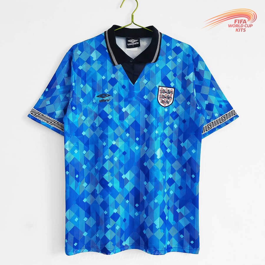England season 1990 FIFA World Cup Alternate Blue Soccer Uniform