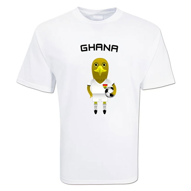Collector'S-Item Ghana Mascot Soccer T-Shirt Match-Ready
