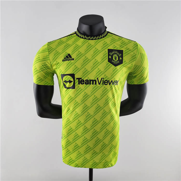 Premium Quality Man Utd Manchester United 2223 Third Kit Green Soccer