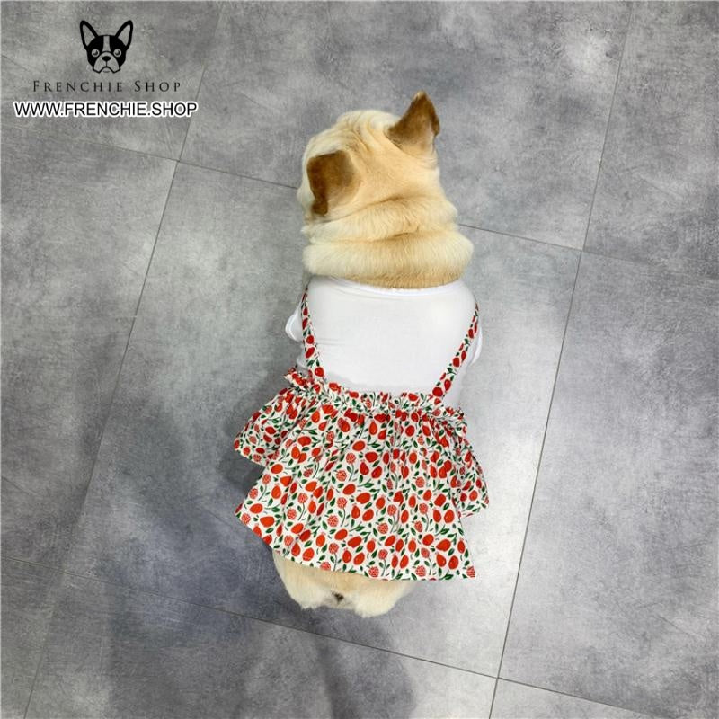 Frenchie-Fan Frenchie Summer Dress Floral Design (w308) for Street Style