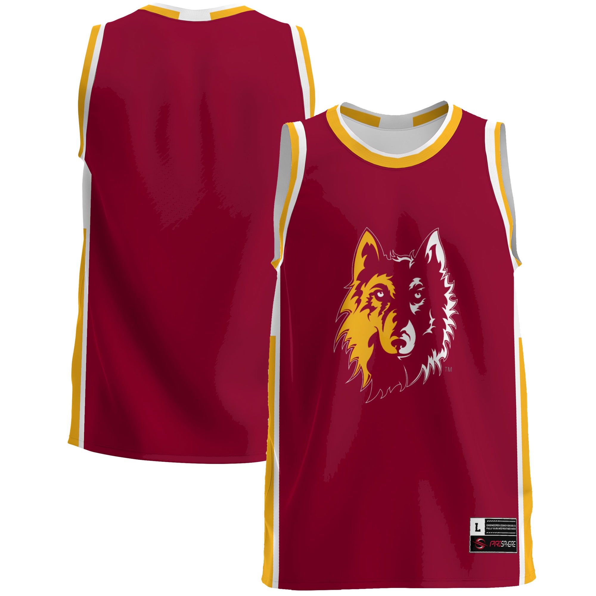[NJP] Northern State University Wolves GameDay Greats Lightweight Basketball Jersey - Maroon