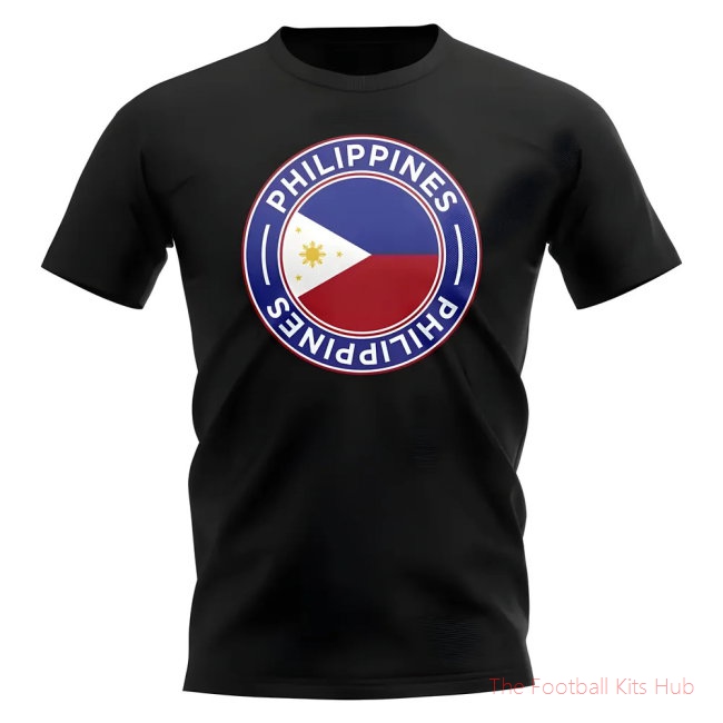 Philippnes Football Badge T-Shirt (Black)