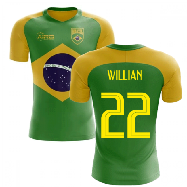 Jersey 2025-2026 Brazil Flag Concept Football Shirt (Willian 22)