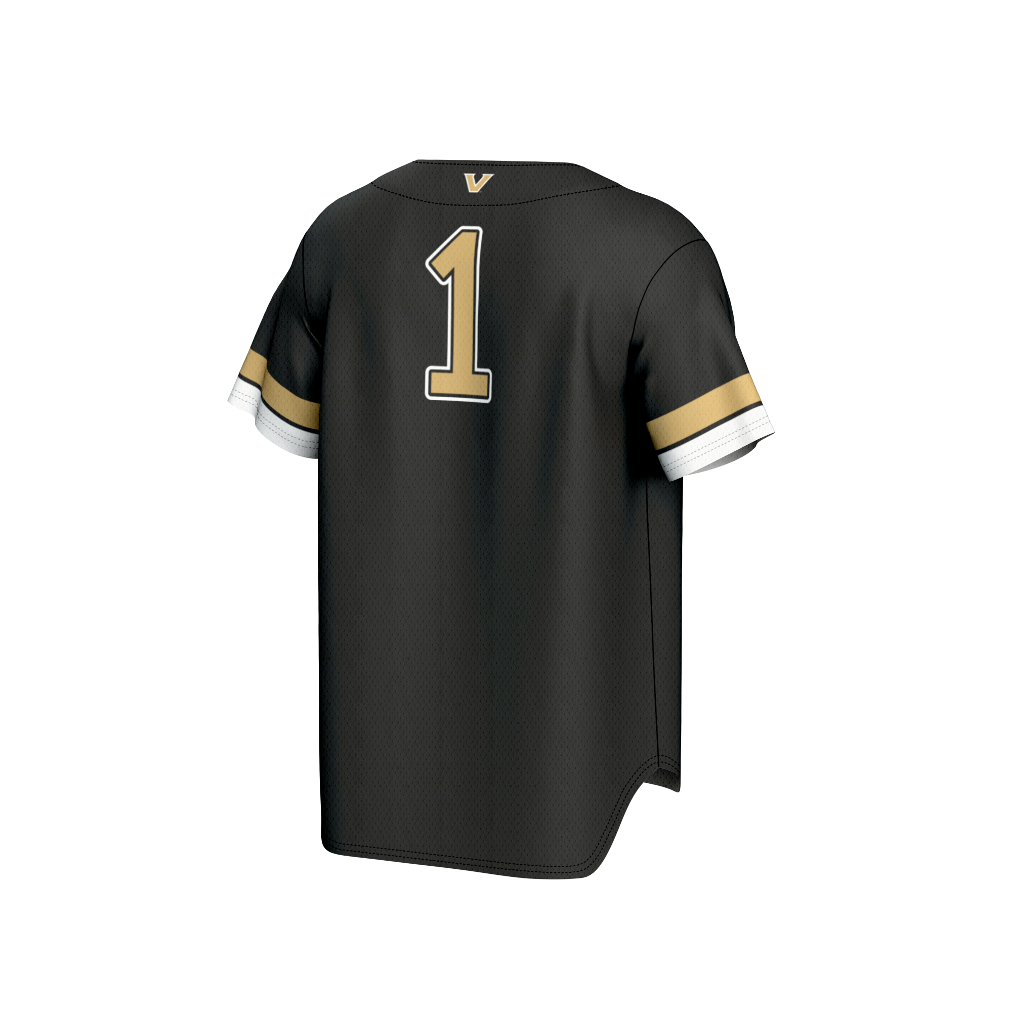[NJP] Vanderbilt Commodores GameDay Greats Youth Lightweight Collegiate Baseball Fashion Jersey - Black