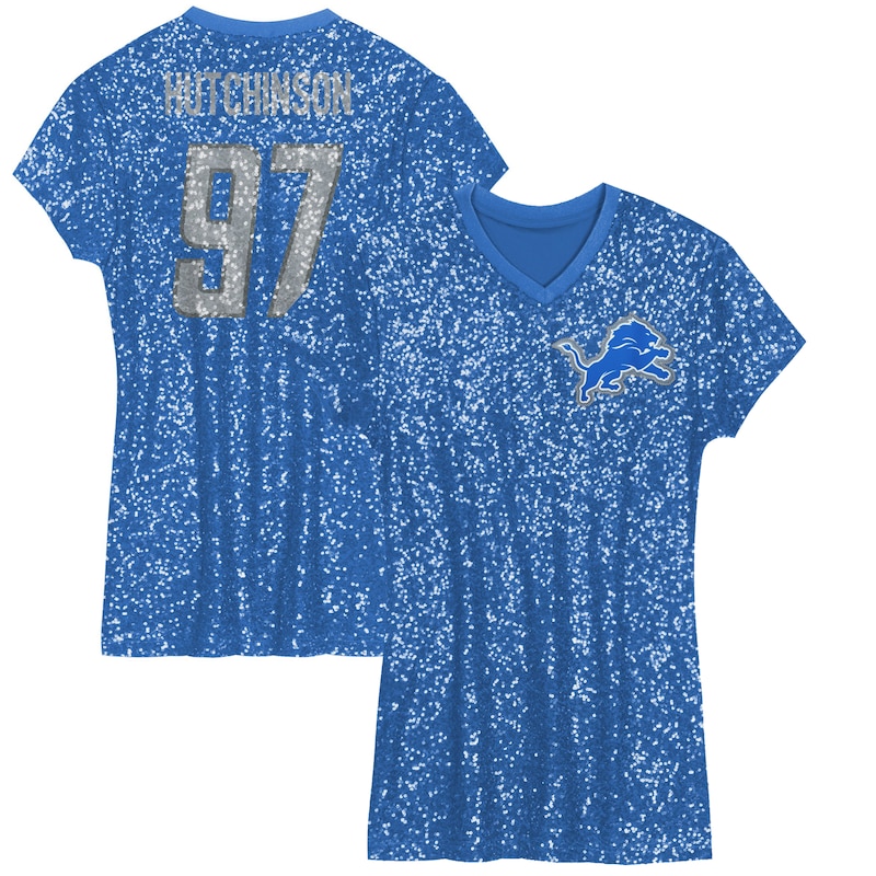 None Aidan Hutchinson MVP Candidate DET Lions Game-Ready Jersey