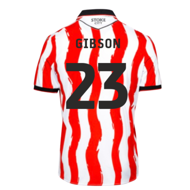 Football Stoke City Home Shirt Gibson #23 Official Licensed Devote...