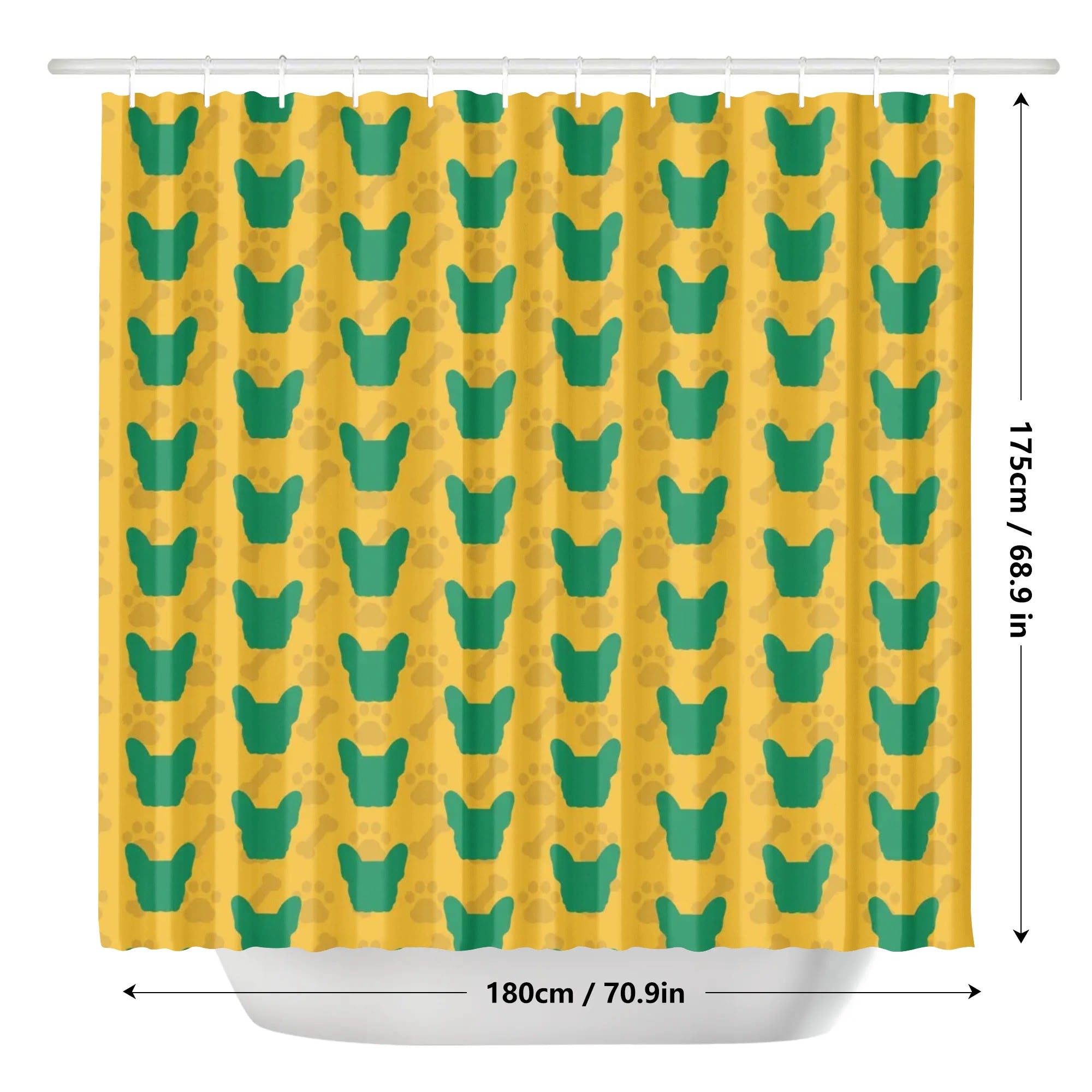 Honey - Premium Shower Curtain For Frenchie Lovers Indoor Use