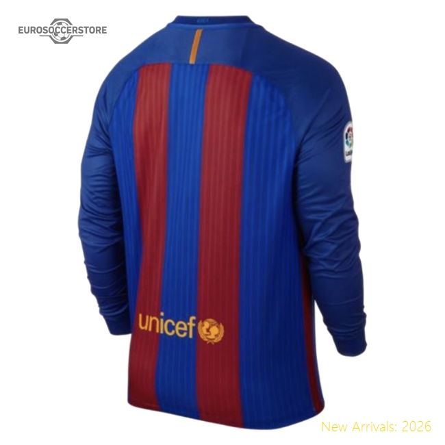 Luxury 2015-2016 Fcb Long Sleeve Home Jersey - Concept Creation