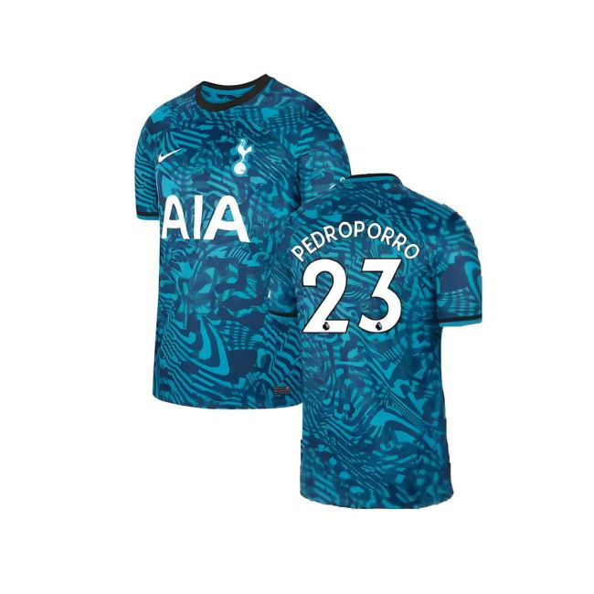 Authentic Design Spurs Tottenham Third Shirt Pedro Porro #23 Updat...