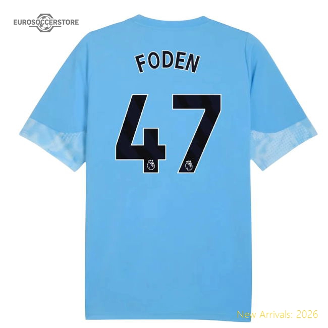 2025-2026 Man City Training Jersey Light Blue - Kids Foden 47