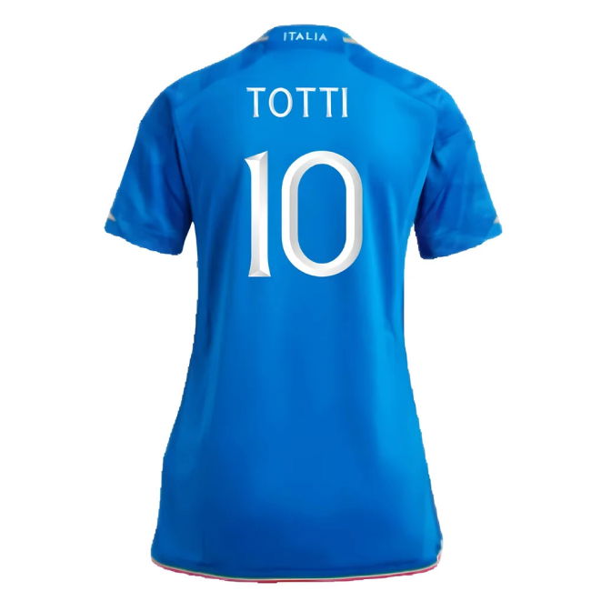 2023-2024 Italy Home Shirt (Ladies) (Totti 10) Premium Premium