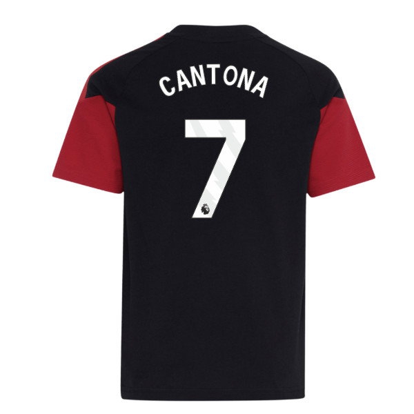 [JED] 2026-2027 Man Utd Tiro Training Tee (Black) - Kids (Cantona 7)