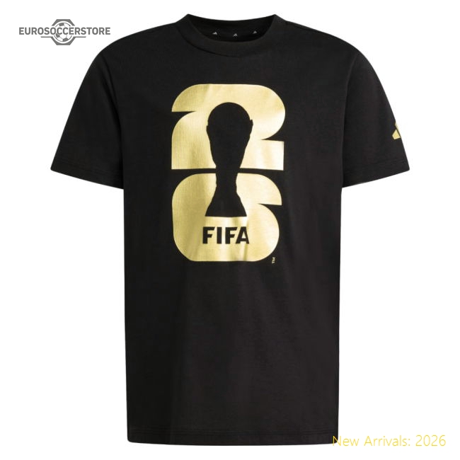FIFA World Cup 2026 Official Emblem T-Shirt (Black) - Kids