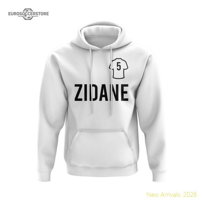 Supporter Zinedine Zidane Real Madrid Number Hoody (White)