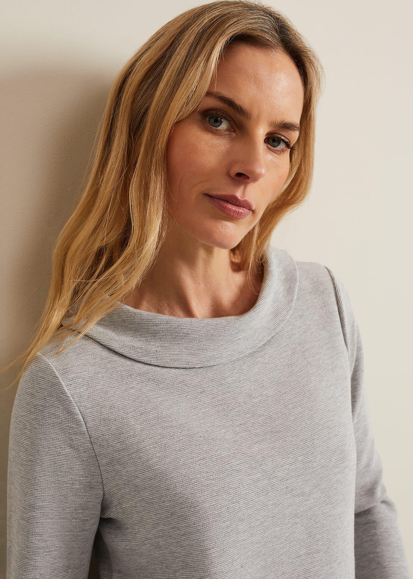 Remy Textured Cowl Neck Top