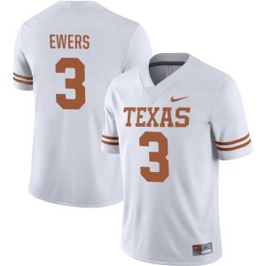 alternate jersey Men's UT TX Quinn Ewers #3 White 2024 Football Jersey