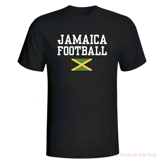 Men Jamaica Football T-Shirt - Black