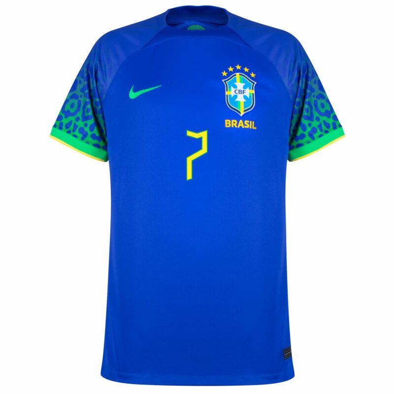 BRAZIL Player Version AWAY WORLD CUP JERSEY 2022 L.PAQUETA