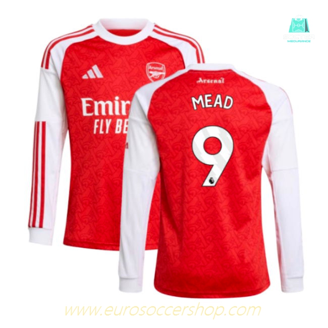 2025-2026 Arsenal Long Sleeve Home Shirt (Kids) (Mead 9)