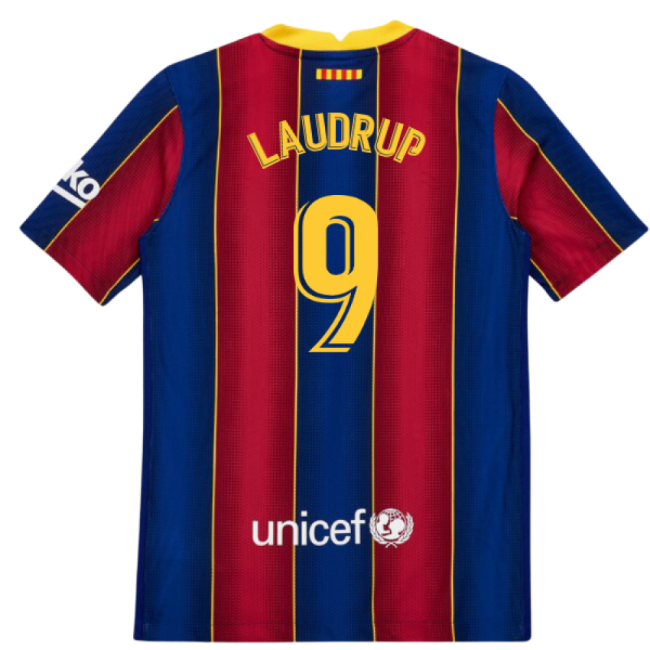 2020-2021 Blaugrana Vapor Match Home Kit (kids) (laudrup 9)
