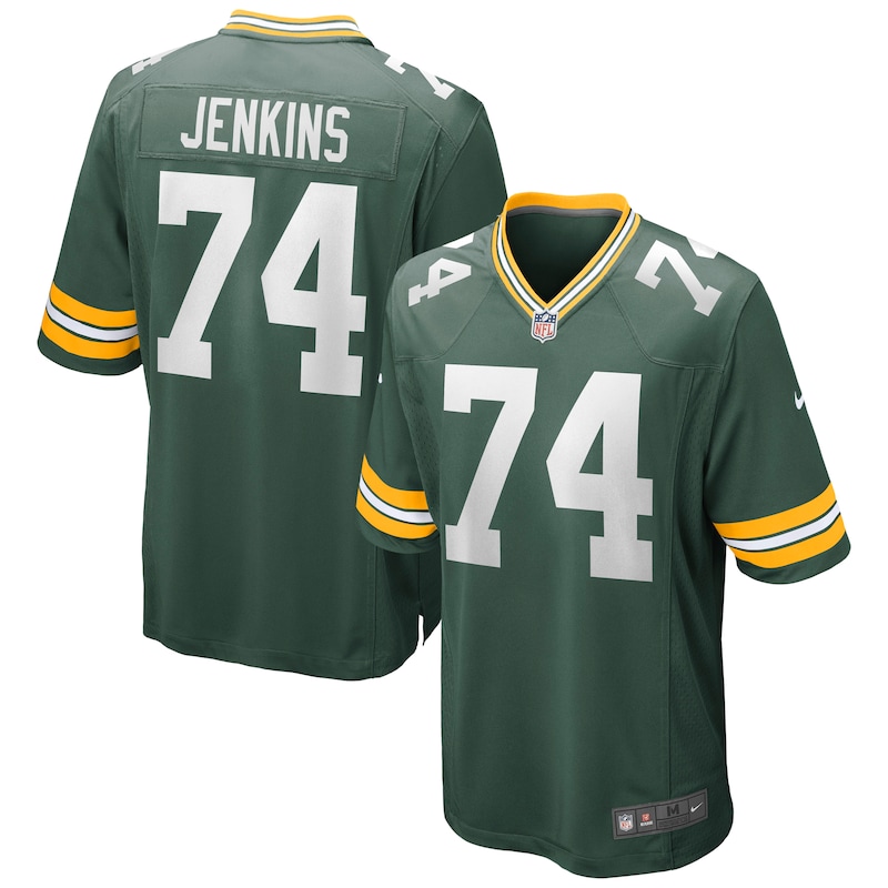 None Elgton Jenkins GB Packers Bold Game-Ready Jersey Game Day Wear