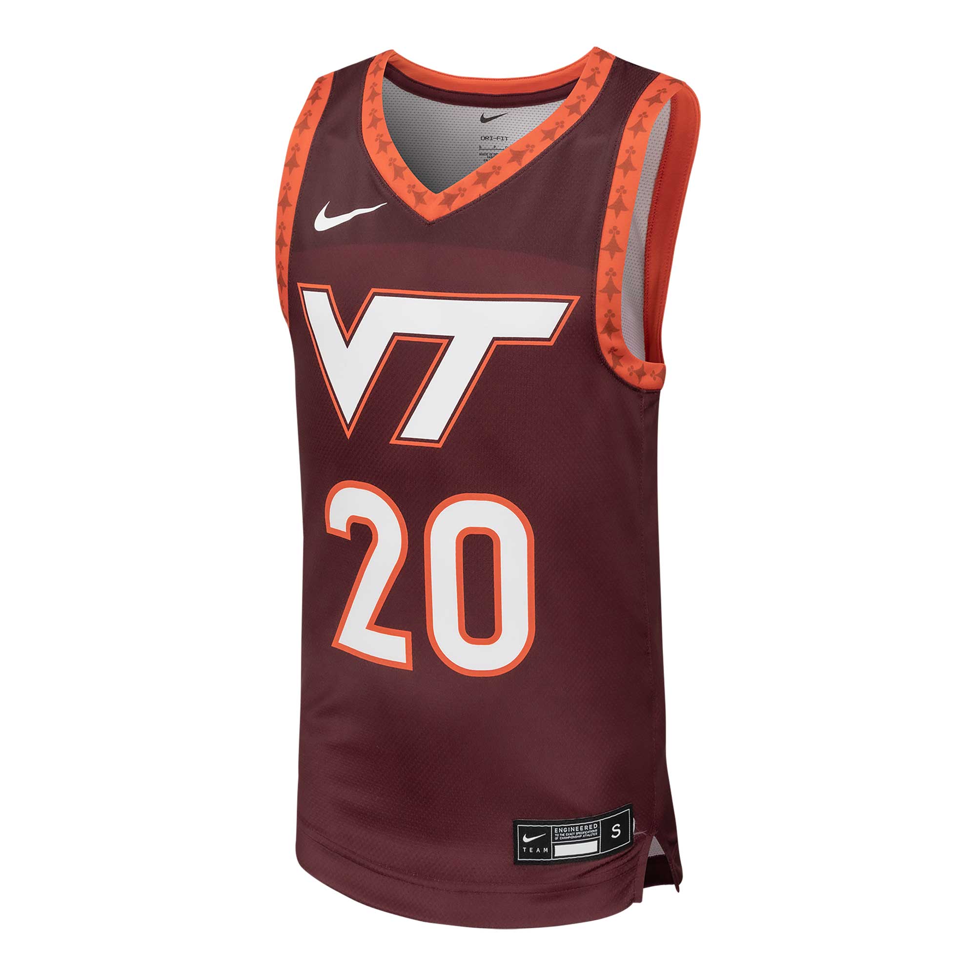 [DDG] Virginia Tech Hokies Youth Team Replica Basketball Jersey - Maroon