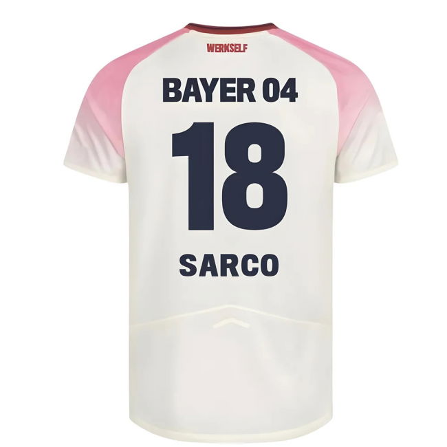 Passionate Football Bayer Leverkusen Away Shirt Kids Sarco #18 Mat...