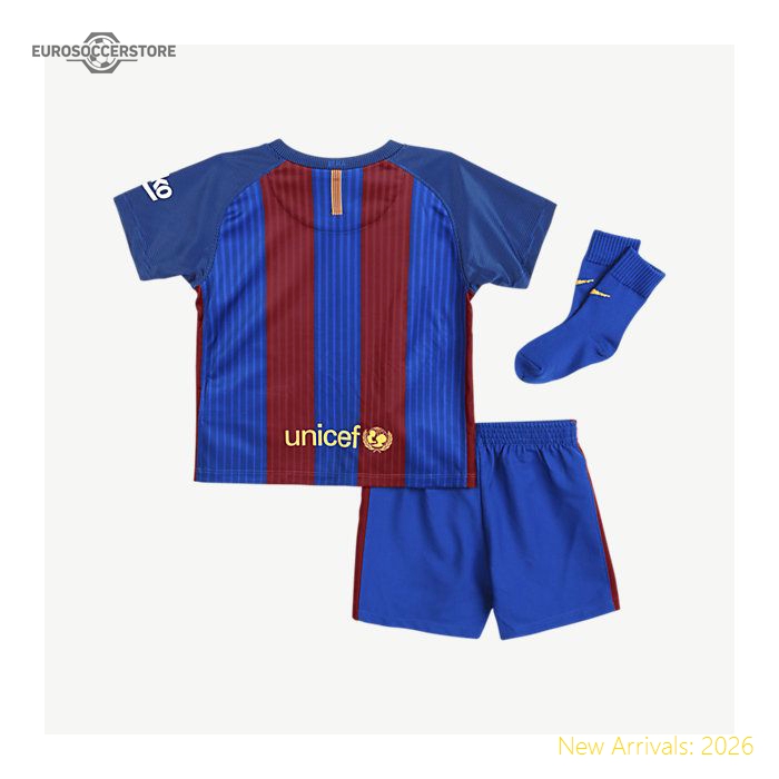 Kids Bar Fc Barcelona Youth Home Kit Superior Home Jersey 2016