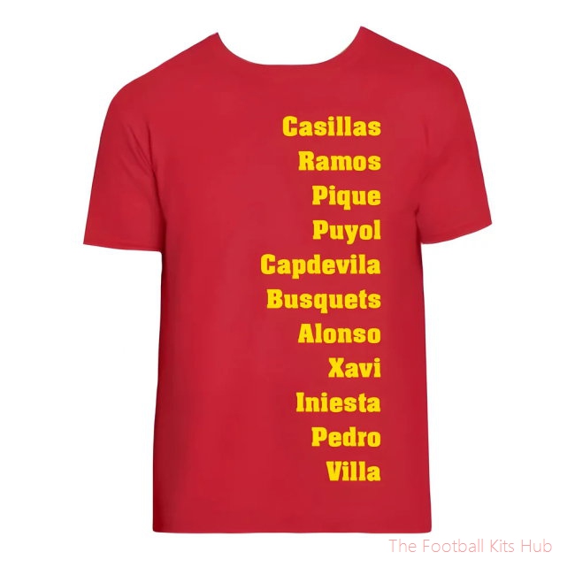 Men Spain Favourite XI Tee (Red) UEFA Euro