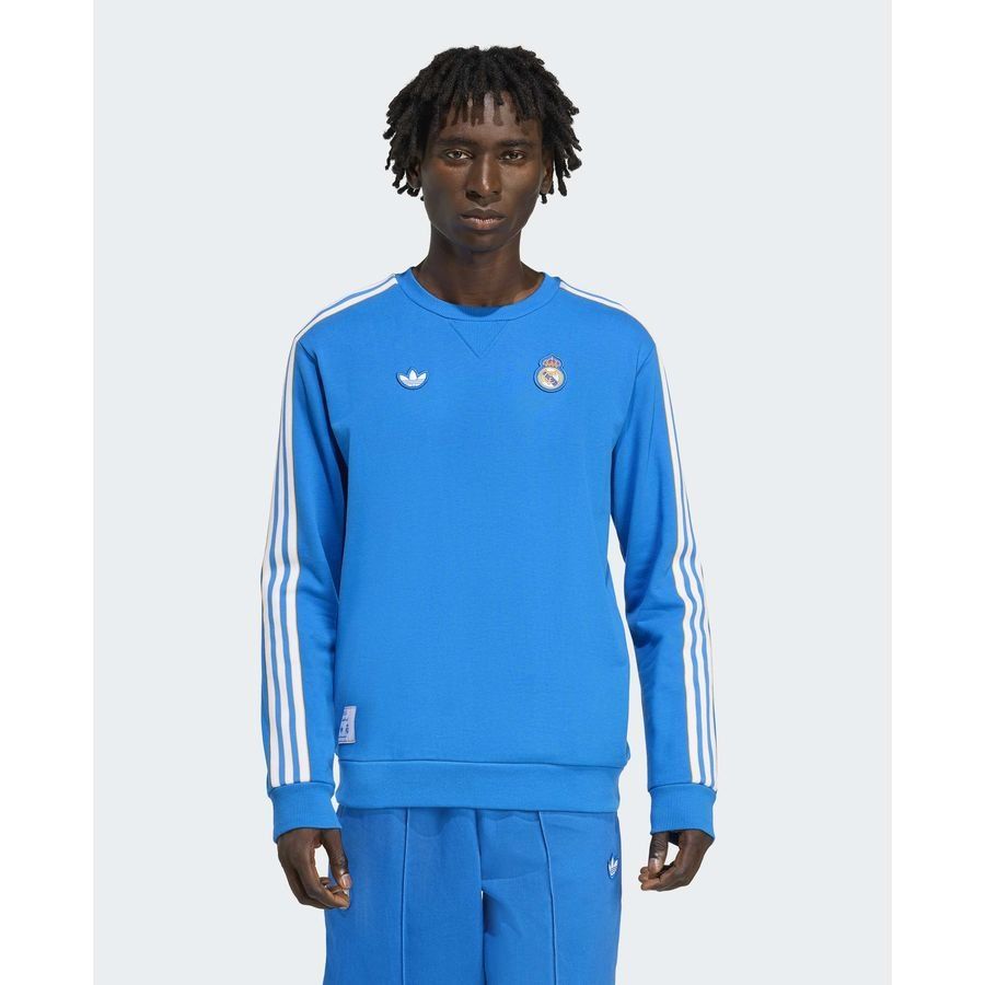 Real Madrid Sweatshirt Terrace Icons Blue Bird/pure White