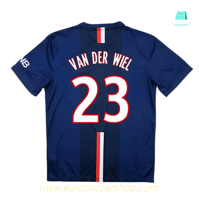 PSG 2014-15 Home Shirt ((Very Good) S) (Van Der Wiel 23)