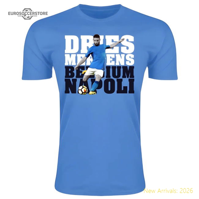 Premium Dries Mertens Napoli Player T-shirt (sky Blue) - Kids