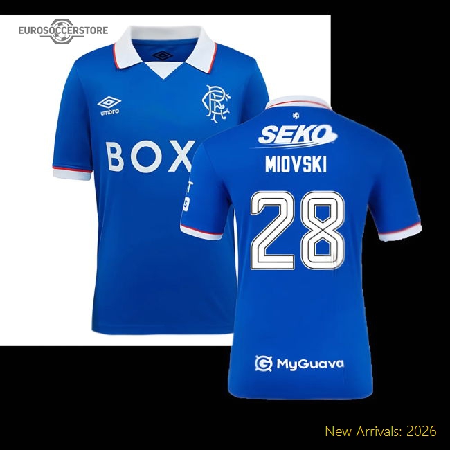 2025-2026 Rangers Home Shirt (Kids) (Miovski 28)