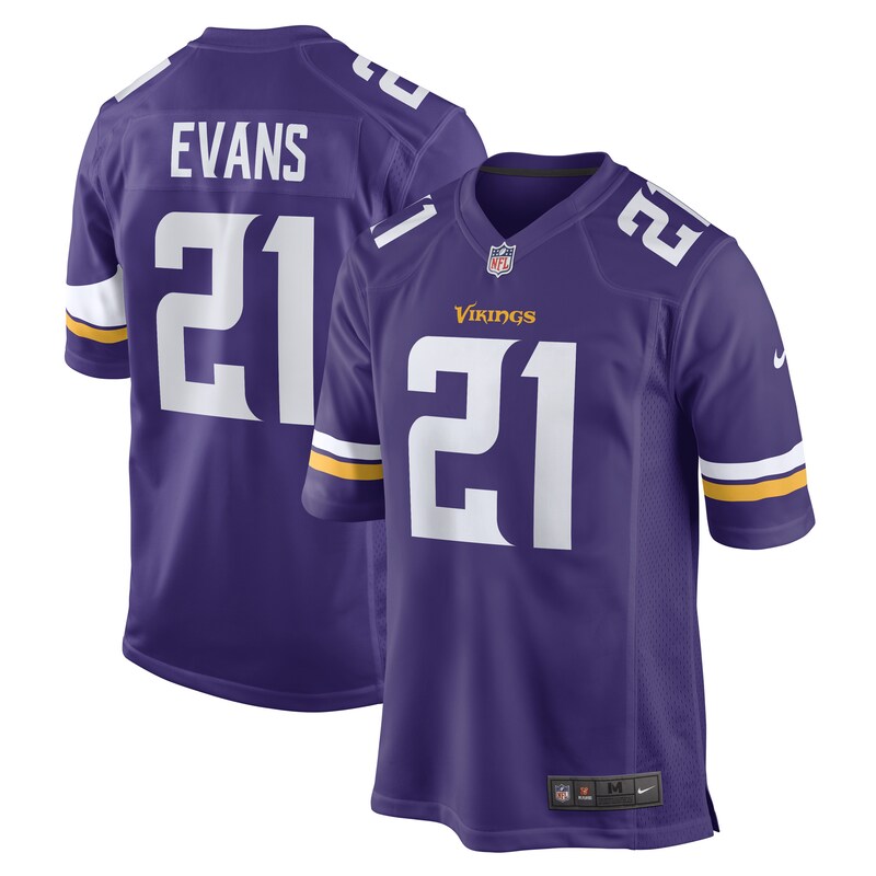 None Akayleb Evans MIN Vikings Vintage Genuine Jersey Game Day Wear