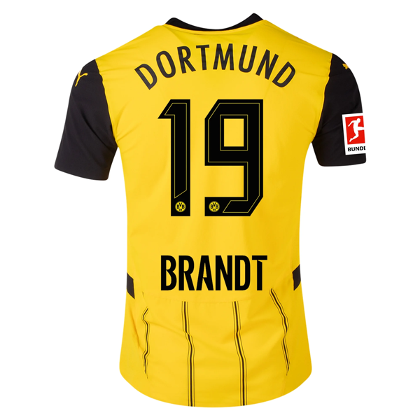 Borussia Dortmund Brandt 2024-2025 Bun Home Jersey – Authentic Shirt