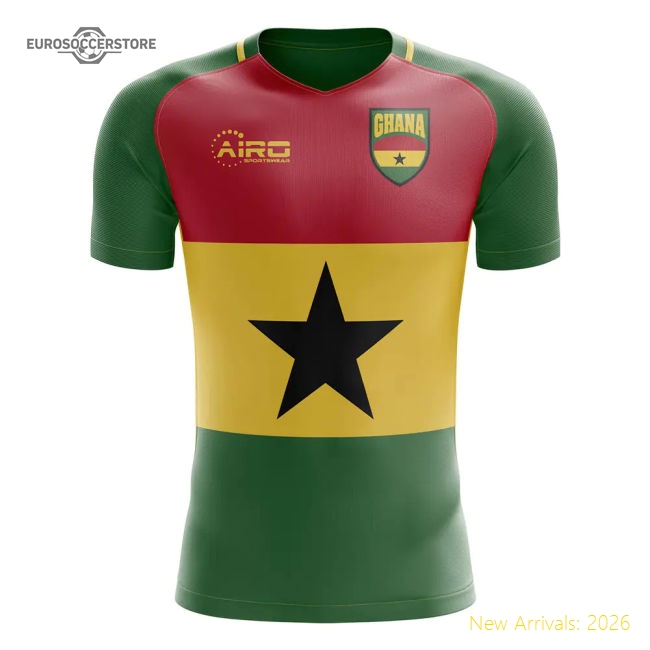 Elite 2025-2026 Ghana National Team Flag Concept Football Shirt (es