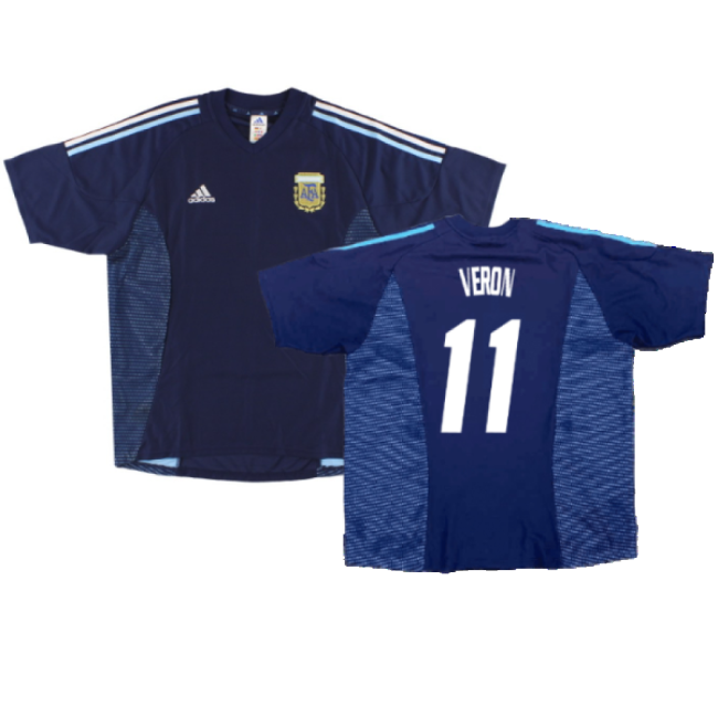 Argentina 2002-04 Away Shirt ((Excellent) XL) (Veron 11)