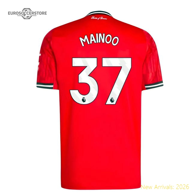 2025-2026 Man Utd Home Shirt (mainoo 37) - Cost-effective