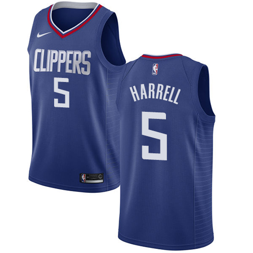 Blue LAC Angeles Clippers #5 Nike Replica Jersey Basketball Jersey